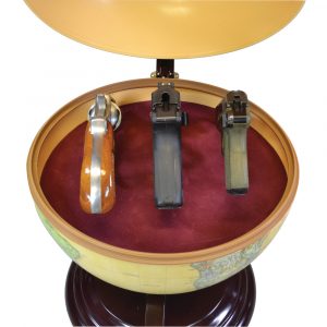 The Gun Globe keeps your guns hidden