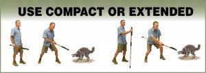 Hike N Strike in use horizontal