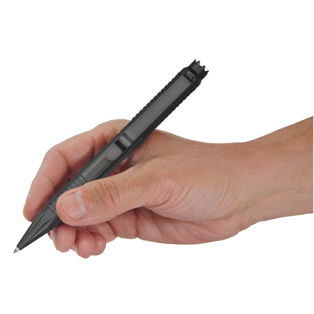Tactical Pen in hand