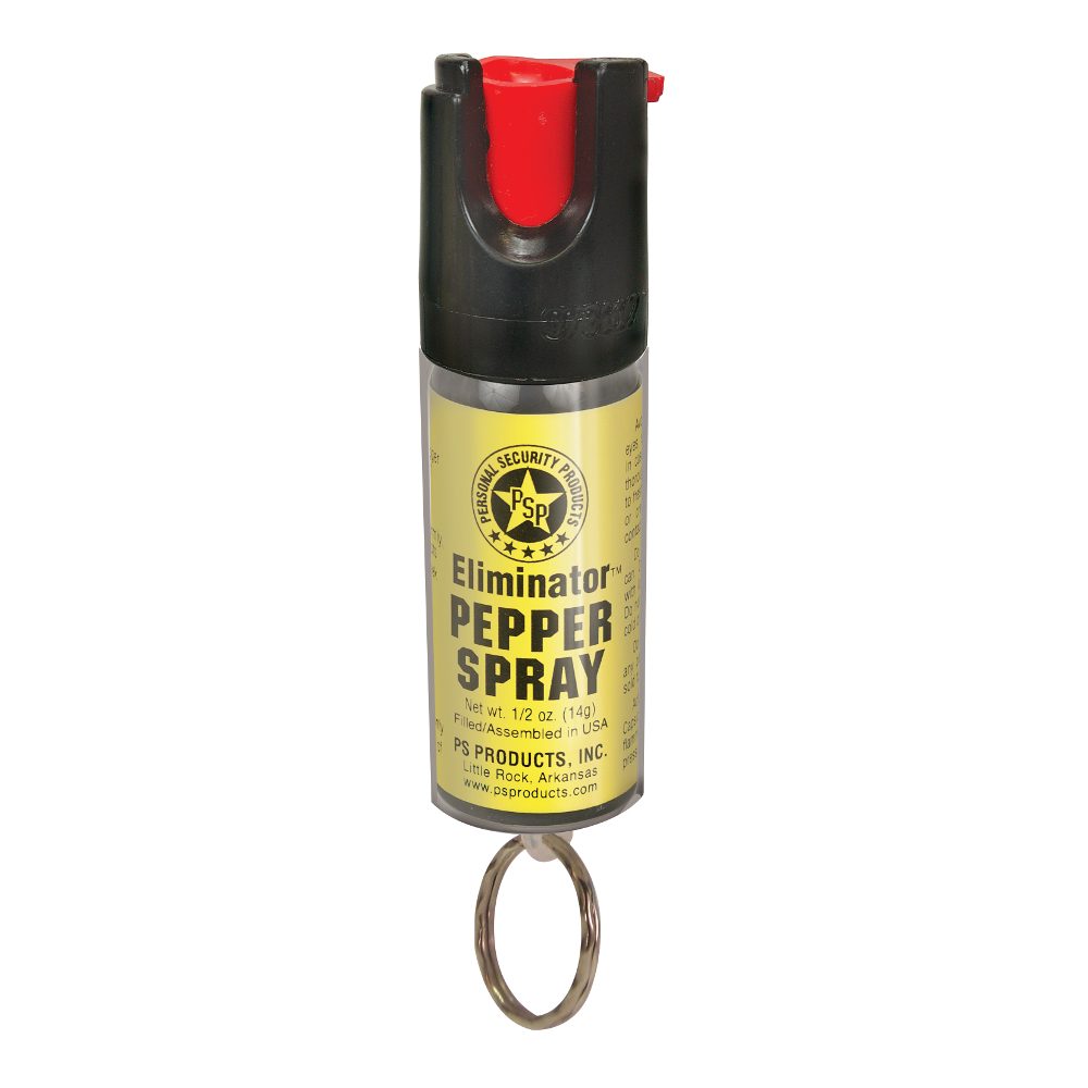 1/2 oz. Pepper Spray Canister with Clear Sleeve and Key Ring