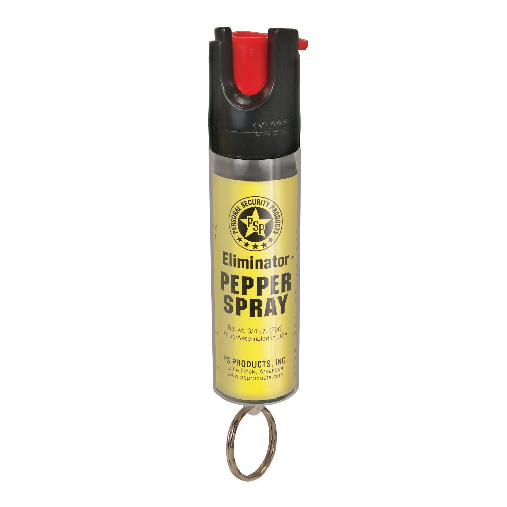 3/4 oz. Pepper Spray Canister with Clear Sleeve and Key Ring